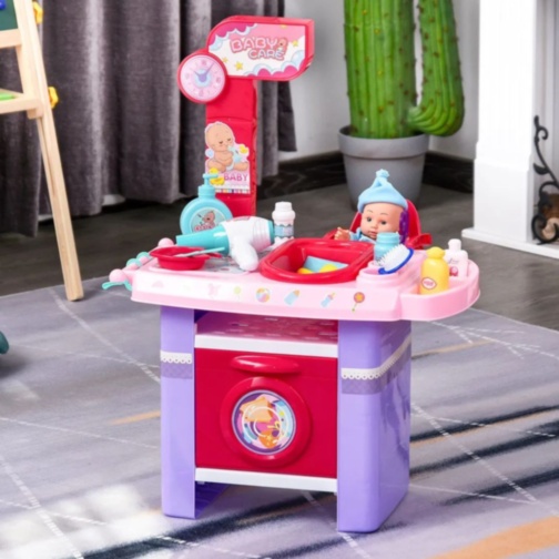 Set Baby Care De Jucărie cu Accesorii Complete