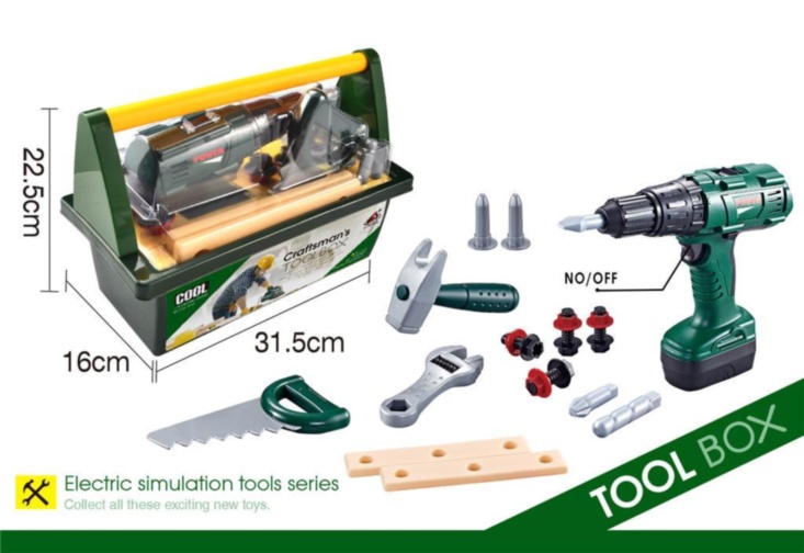 Trusa Bormașină Electrică cu Scule și Unelte de Construcție