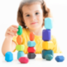 Pietre de Echilibru Montessori din Lemn Colorat