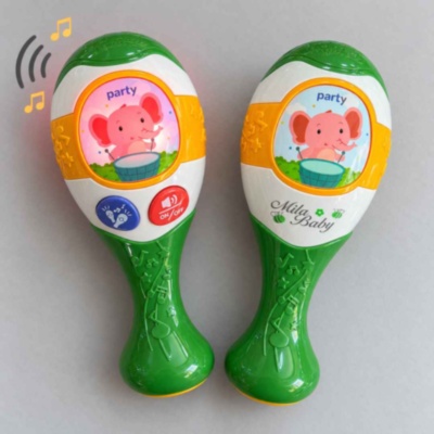 Set două maracas pentru copii, cu muzică și lumini | image