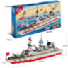 Set de Construcție Militară 25 în 1 – Nava de Război, Tancuri și Elicoptere – 811 Piese