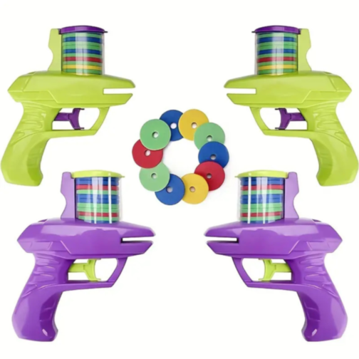 1buc. Pistol Lansator cu Discuri din Spumă (culoare aleatorie)