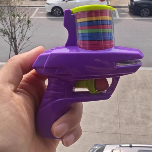 1buc. Pistol Lansator cu Discuri din Spumă (culoare aleatorie)