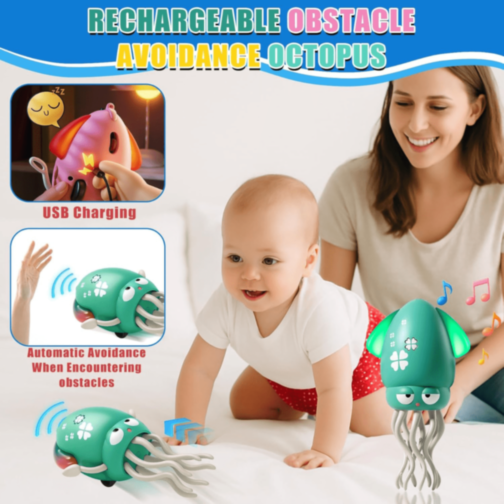 Calamar Dansator Electric cu Lumină și Muzică (culoare aleatorie)