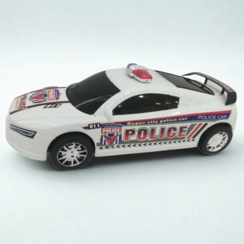 Mașină de Poliție City Police cu Roți Libere (culoare aleatorie)