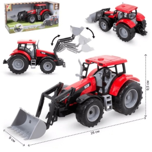 Tractor Fermă cu Cupă Mobilă (culoare aleatorie) 