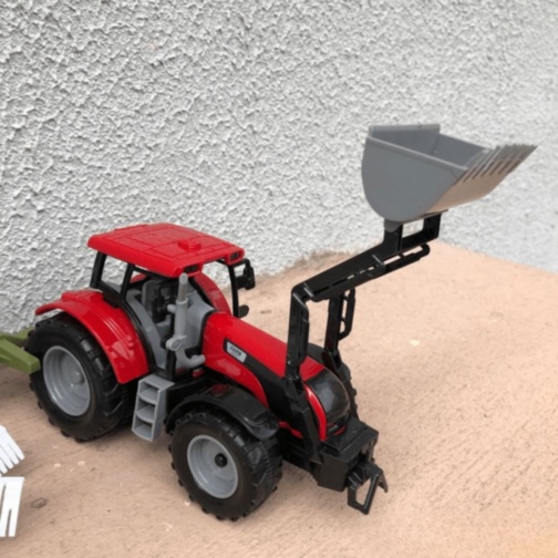 Tractor Fermă cu Cupă Mobilă (culoare aleatorie) 