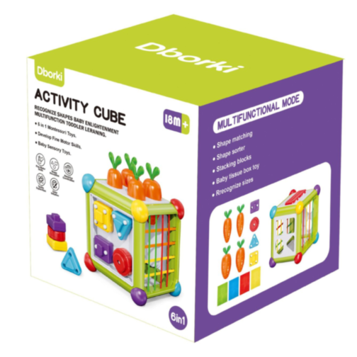 Cub Activități 6 în 1 pentru Bebeluși – Joc Interactiv și Educativ