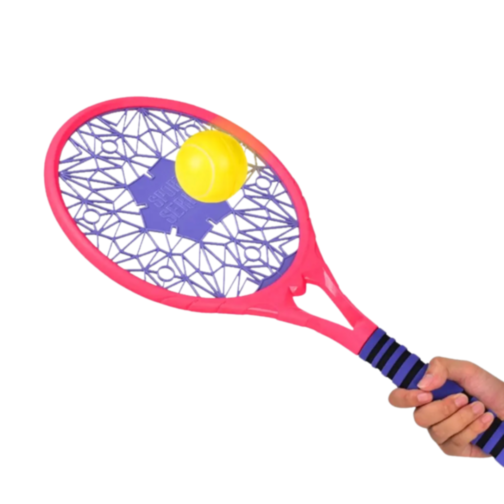 Set Rachete Tenis pentru Copii, cu Mânere Antiderapante și 2 Mingi Incluse