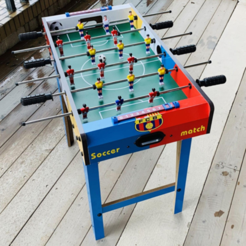 Masa de Fotbal de Jucărie pentru Copii cu Scoruri și Mânere Rotative – 69x37x62 cm
