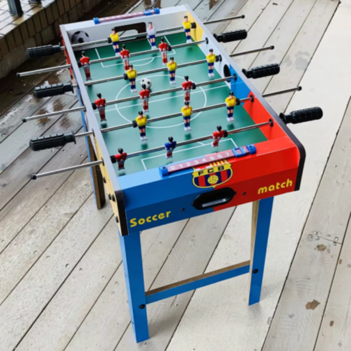 Masa de Fotbal de Jucărie pentru Copii cu Scoruri și Mânere Rotative – 69x37x62 cm