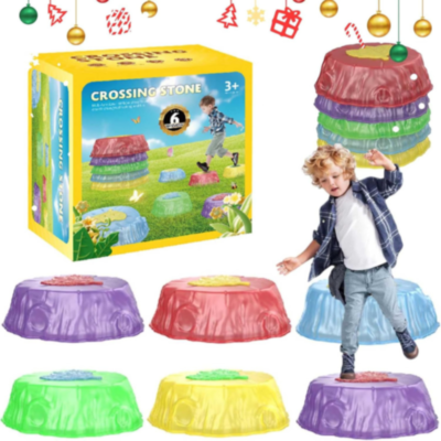 Traseu Magic cu 6 Pietre Colorate și Lumină – Joacă, Sari și Explorează! | image