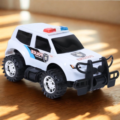 Mașină Poliție Off-Road cu Inerție și Protecție (culoare aleatorie)