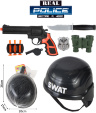 Set Polițist Fulger cu Cască, Pistol și Accesorii