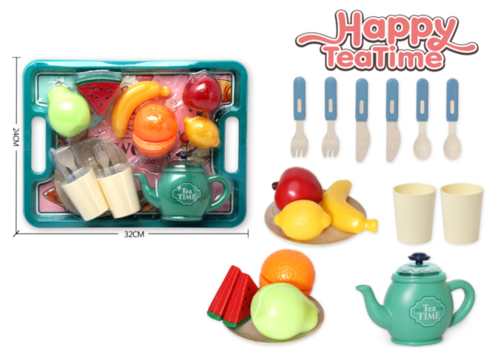 Set de Servit Ceai cu Fructe de Feliat și Tăviță