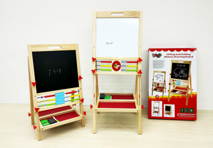 Tablă Dublă Magnetică de Scris și Desenat Ajustabilă