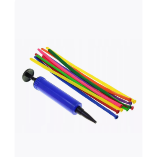 Set Baloane Modelabile cu Pompiță - 24 Bucăți