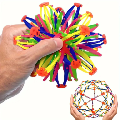 Minge Expandabilă Colorată Antistres pentru Copii