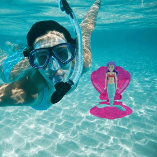 Sirena Magică În Scoică Jucărie de Apă (culoare aleatorie)