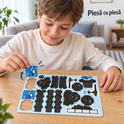 Puzzle 3D Hummer militar 52 piese pentru copii