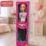 Păpușă muzicală mare 90 cm cu ținută fashion