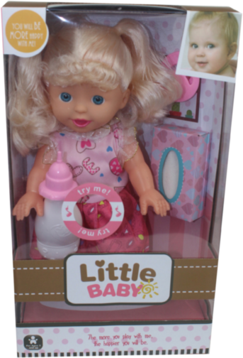 Păpușă cu Sunete, Sticluță și Suzetă