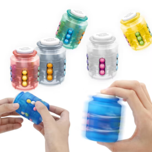 Puzzle Rotativ cu Bile Colorate – Joc Logic Interactiv pentru Copii (culoare aleatorie)