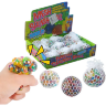 Minge antistres cu plasă – Mesh Squish Ball, 12 buc. set