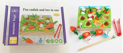 Pescuit Magnetic cu Morcovi și Albinuțe, joc Montessori | image