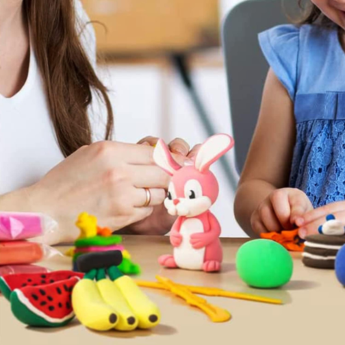 Set Creativ de Plastilină Ușoară – 12 Culori Asortate + Accesorii Modelaj