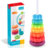 Turn Curcubeu Montessori cu Inele Rotative