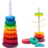 Turn Curcubeu Montessori cu Inele Rotative