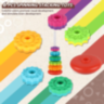 Turn Curcubeu Montessori cu Inele Rotative