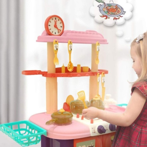 Bucătărie De Jucărie 2 în 1 cu Aburi