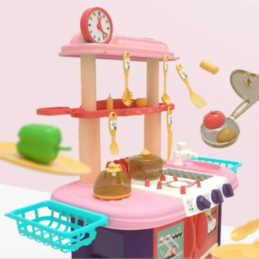 Bucătărie De Jucărie 2 în 1 cu Aburi
