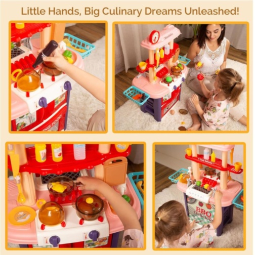 Bucătărie De Jucărie 2 în 1 cu Aburi