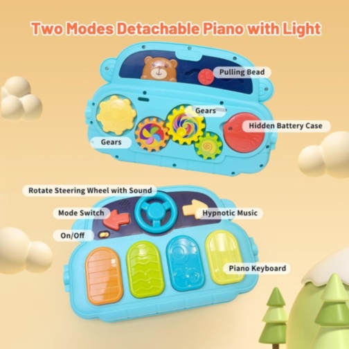 Premergător 2 în 1 cu Pian și Salteluță