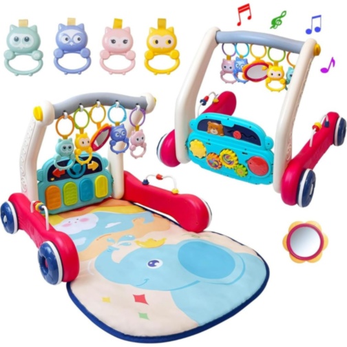 Premergător 2 în 1 cu Pian și Salteluță