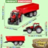 Tractor Fermă cu Remorcă Mare (culoare aleatorie) 