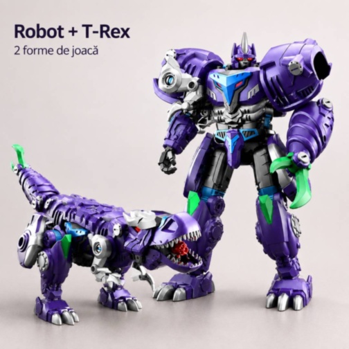 Robot transformabil manual în T-Rex mov cu articulații
