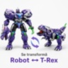 Robot transformabil manual în T-Rex mov cu articulații
