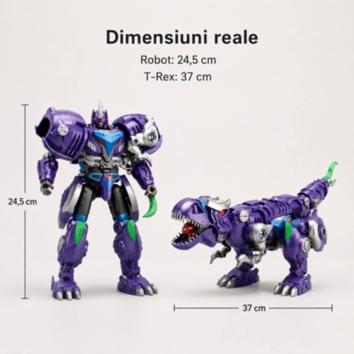Robot transformabil manual în T-Rex mov cu articulații