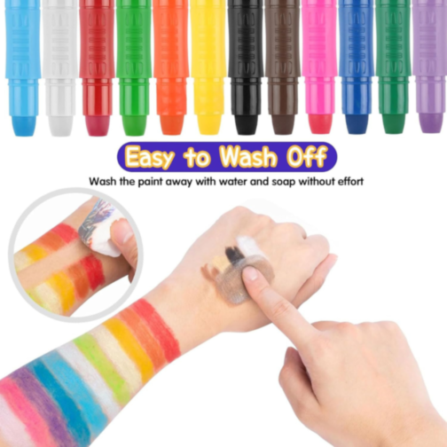 Set 8 Creioane Colorate pentru Față și Corp