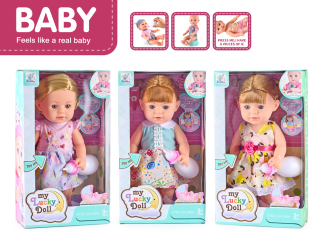 Păpușa cu 6 Sunete, Bea Apă și Face Pipi