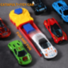 Set Lansator cu 5 Mașinuțe de Curse, Ejectare Rapidă, Joc Interactiv pentru Copii