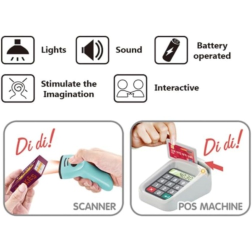 Mini Supermarket pentru Copii cu Cărucior și Casă