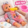 Păpușă bebeluș 28 cm cu sunete și accesorii