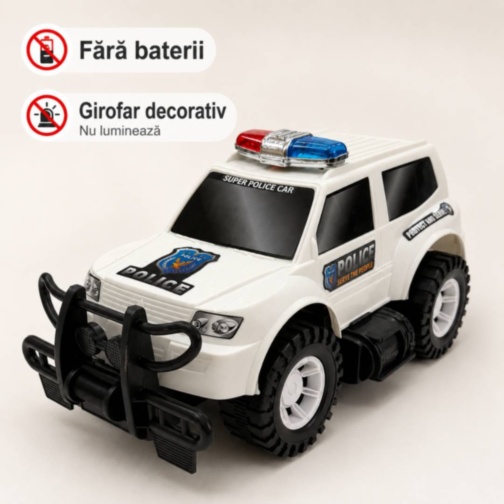 Mașină de poliție SUV cu inerție, lungime 31 cm