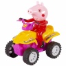 Purcelușa Peppa cu Mașina ATV cu Mecanism Trage-Ața