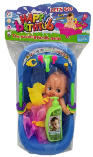 Bebeluș cu Cădiță, Rățușcă și Accesorii de Baie